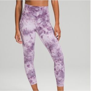 Lululemon Align Pant 25" *SeaWheeze in Diamond Dye Lavender Dew / Dusty Lavender